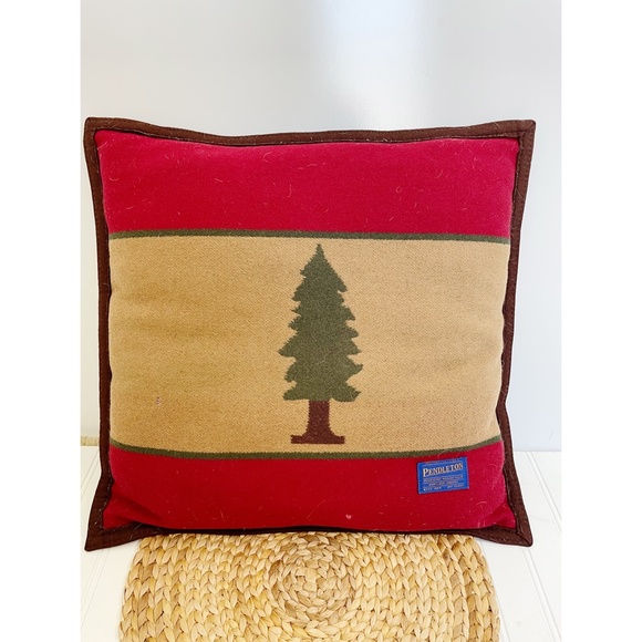 Pendleton Holiday Vintage Pendleton Christmas Tree Wool Pillow